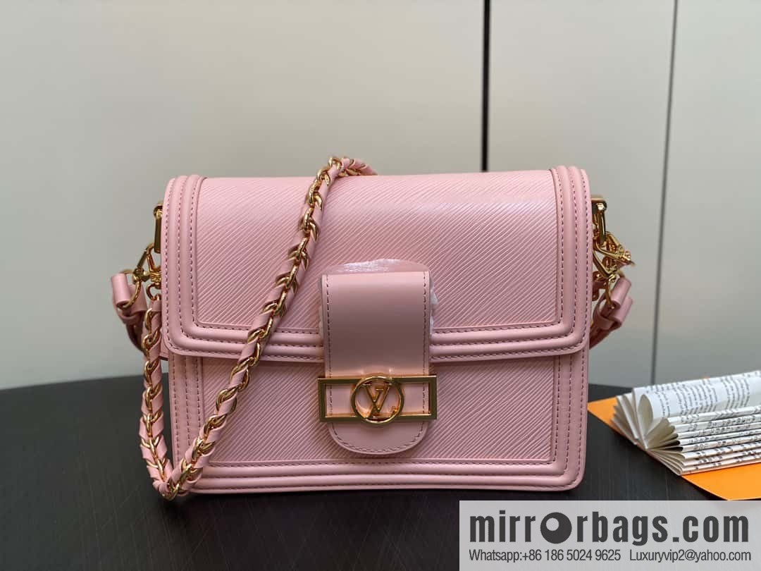 [Original order boutique] M23635 pink epi Daphne series DAUPHINE medium handbag M23635 this Dauphine medium handbag
