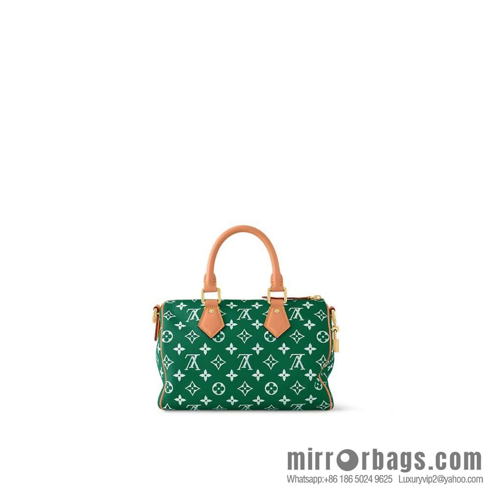 [Original order boutique] M24423 green, full leather pillow bag speedy series SPEEDY P9 BANDOULIIZRE25 handbag