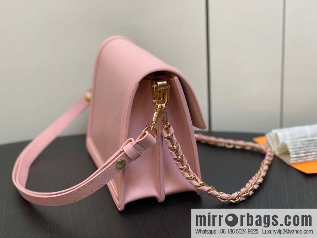 [Original order boutique] M23635 pink epi Daphne series DAUPHINE medium handbag M23635 this Dauphine medium handbag