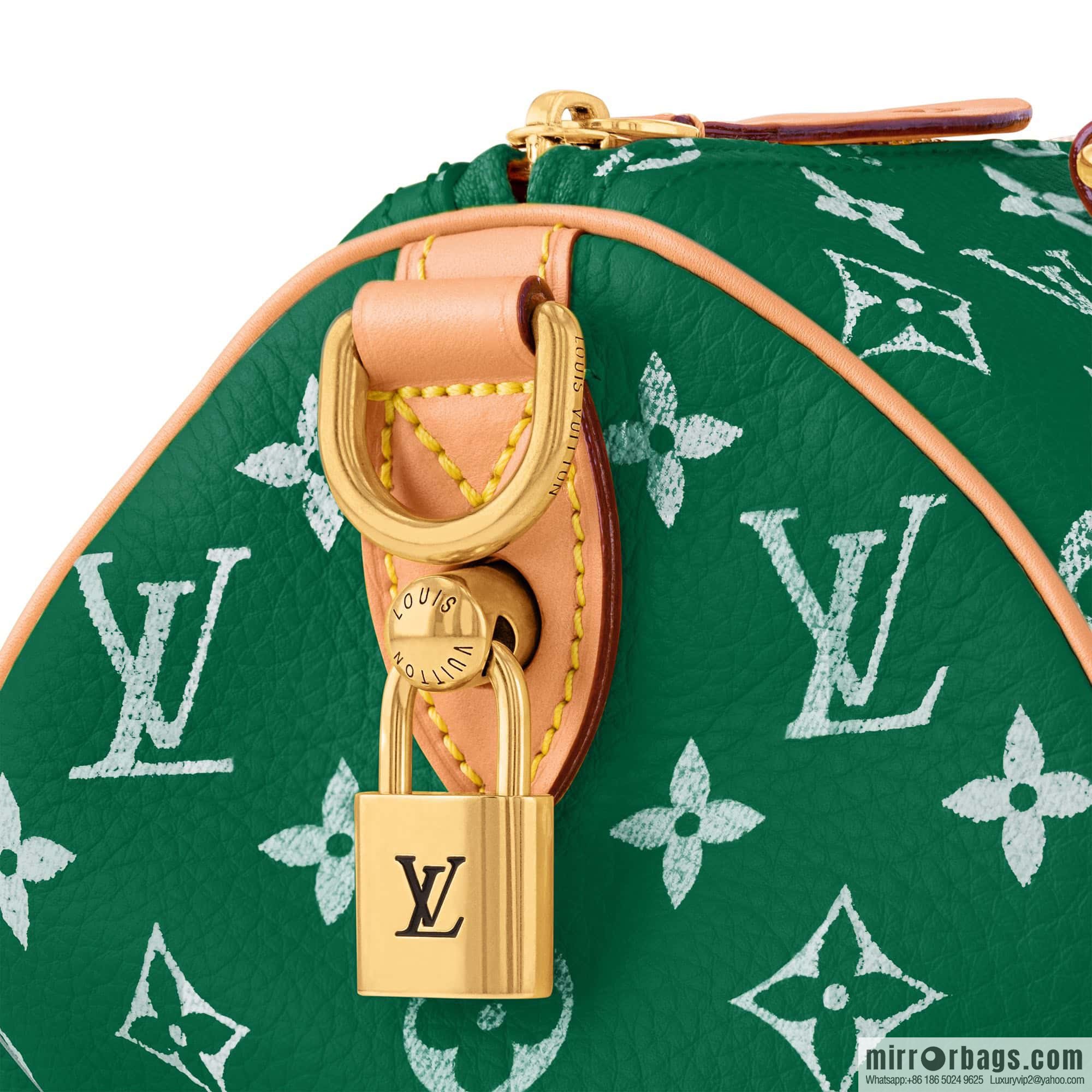 [Original order boutique] M24423 green, full leather pillow bag speedy series SPEEDY P9 BANDOULIIZRE25 handbag