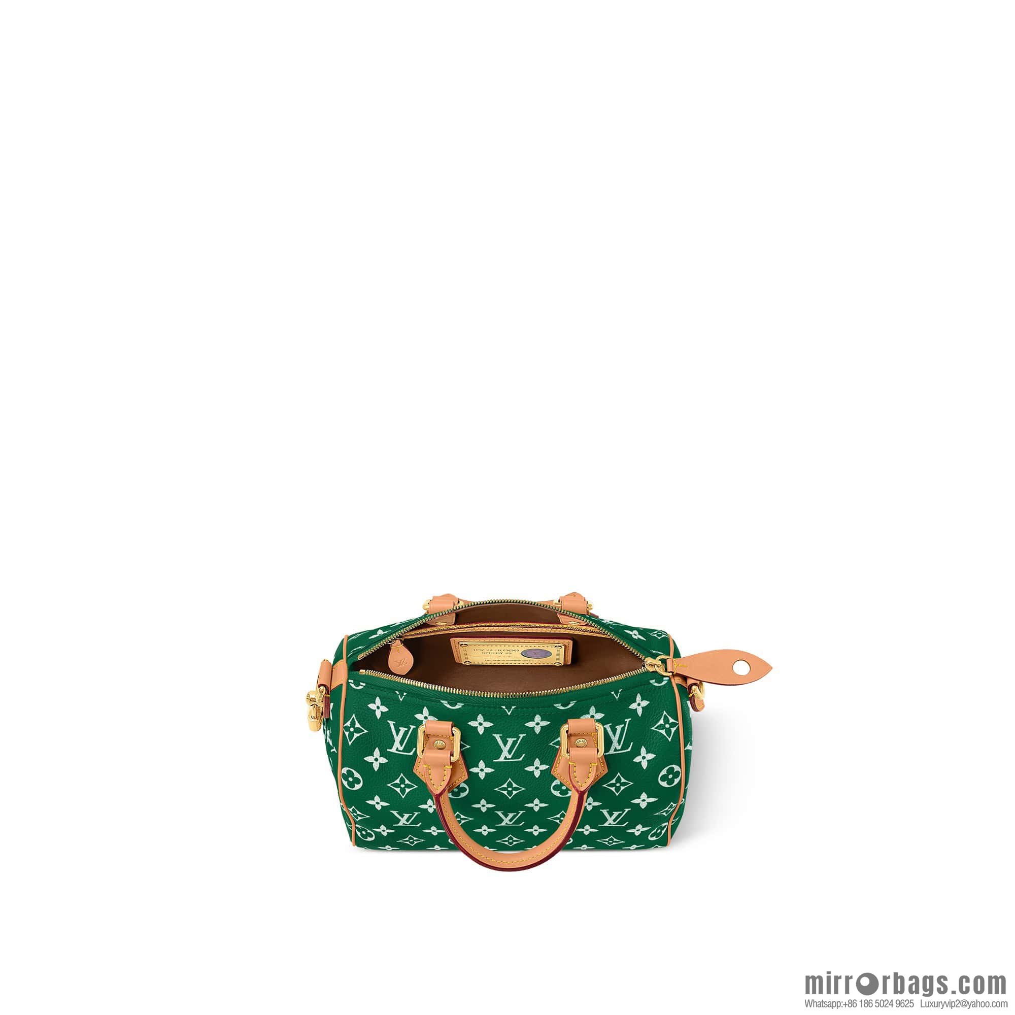 [Original order boutique] M24423 green, full leather pillow bag speedy series SPEEDY P9 BANDOULIIZRE25 handbag