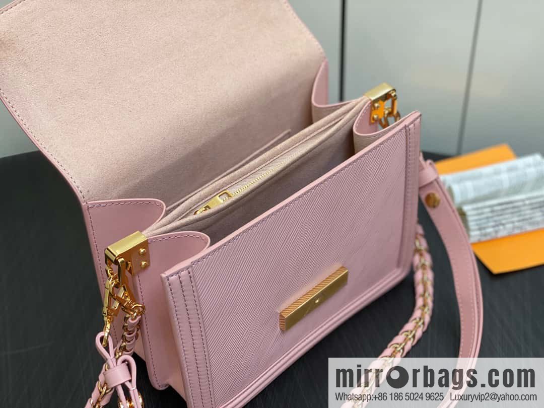 [Original order boutique] M23635 pink epi Daphne series DAUPHINE medium handbag M23635 this Dauphine medium handbag