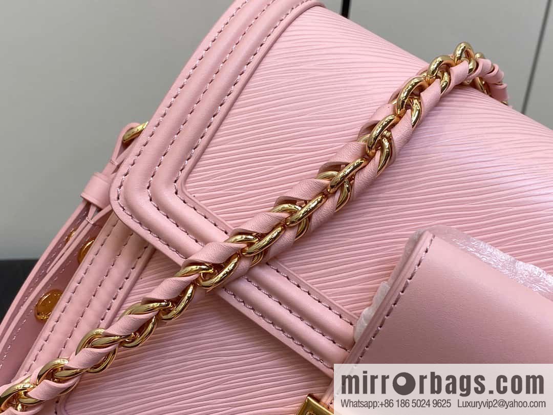 [Original order boutique] M23635 pink epi Daphne series DAUPHINE medium handbag M23635 this Dauphine medium handbag