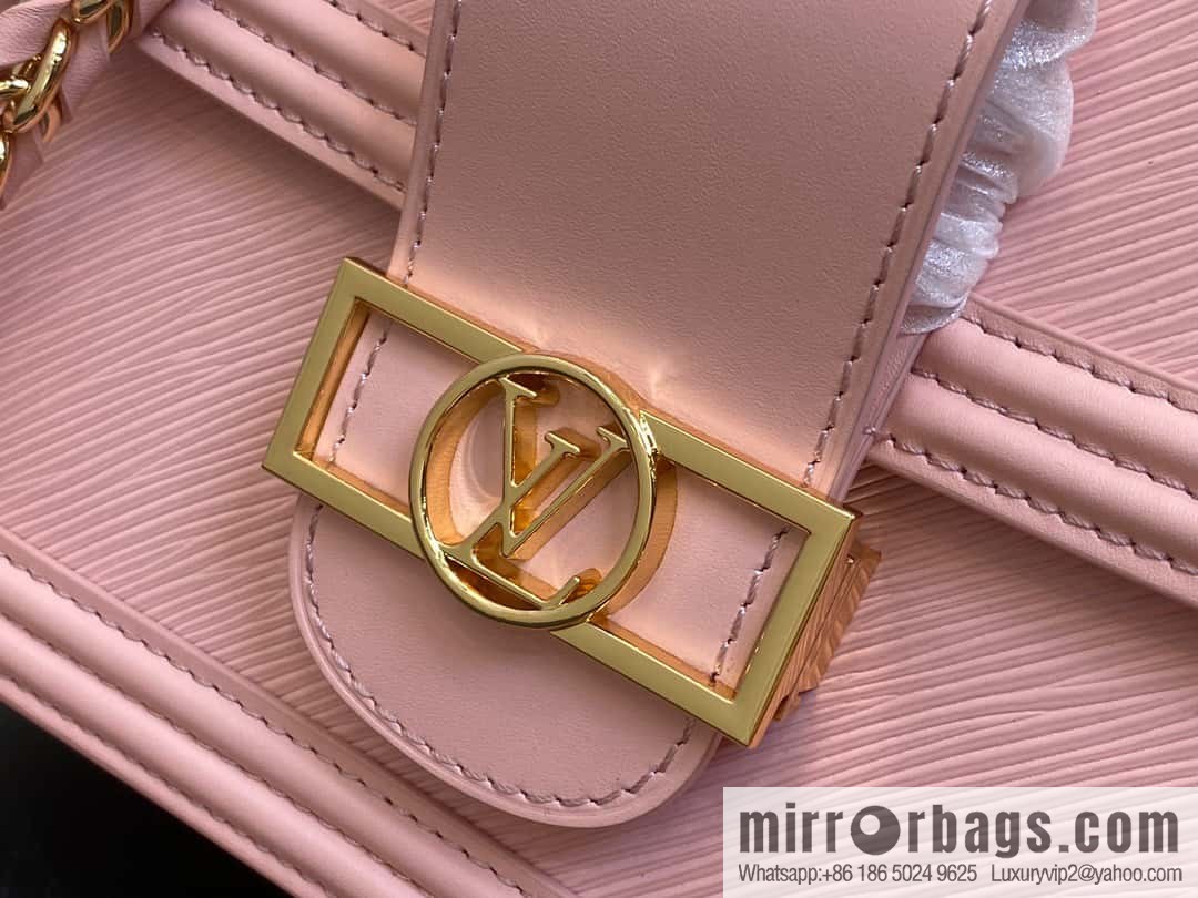 [Original order boutique] M23635 pink epi Daphne series DAUPHINE medium handbag M23635 this Dauphine medium handbag