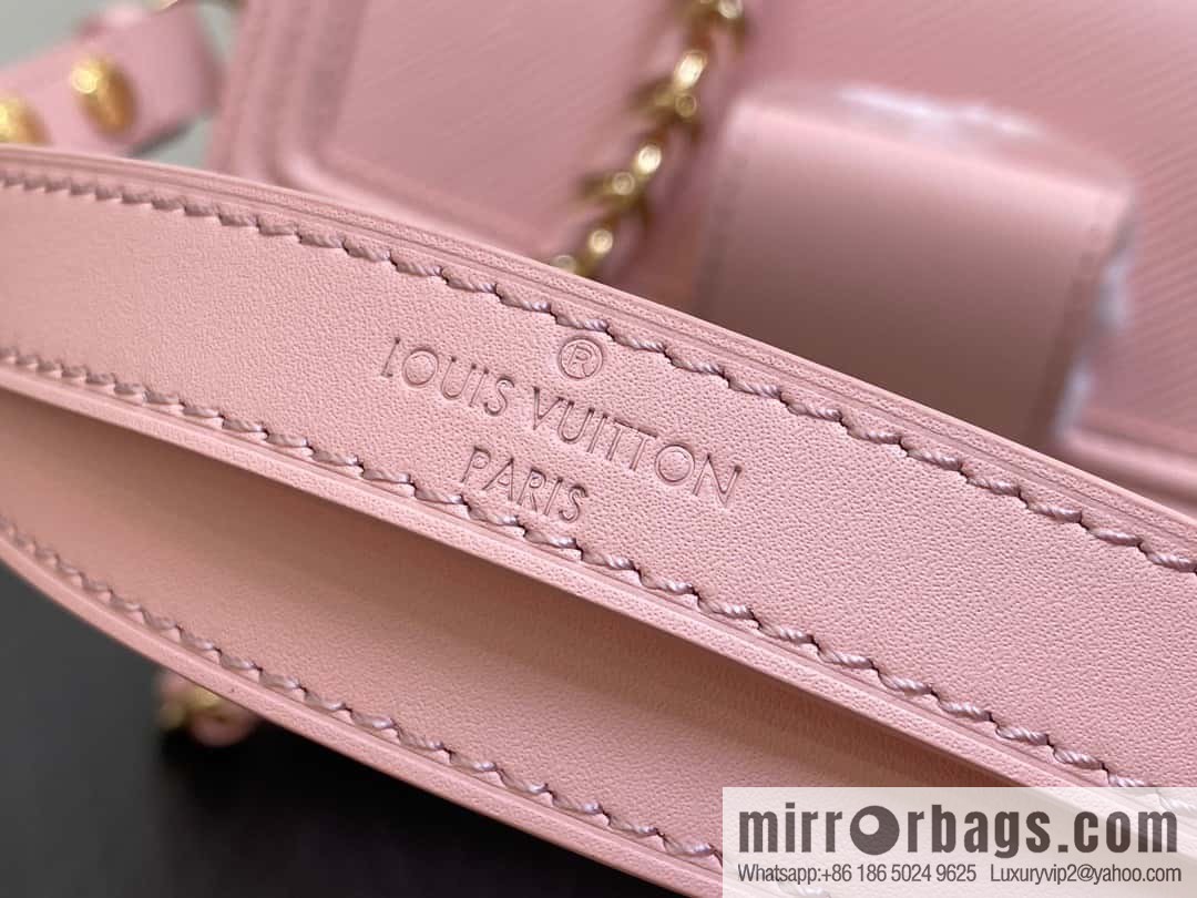 [Original order boutique] M23635 pink epi Daphne series DAUPHINE medium handbag M23635 this Dauphine medium handbag