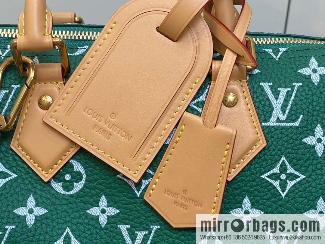[Original order boutique] M24423 green, full leather pillow bag speedy series SPEEDY P9 BANDOULIIZRE25 handbag