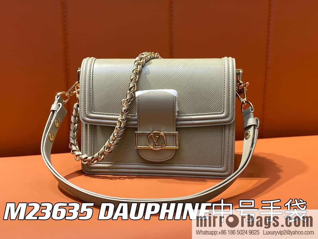 [Original order boutique] M23635 khaki epi Daphne series DAUPHINE medium handbag M23635 This Dauphine medium handbag