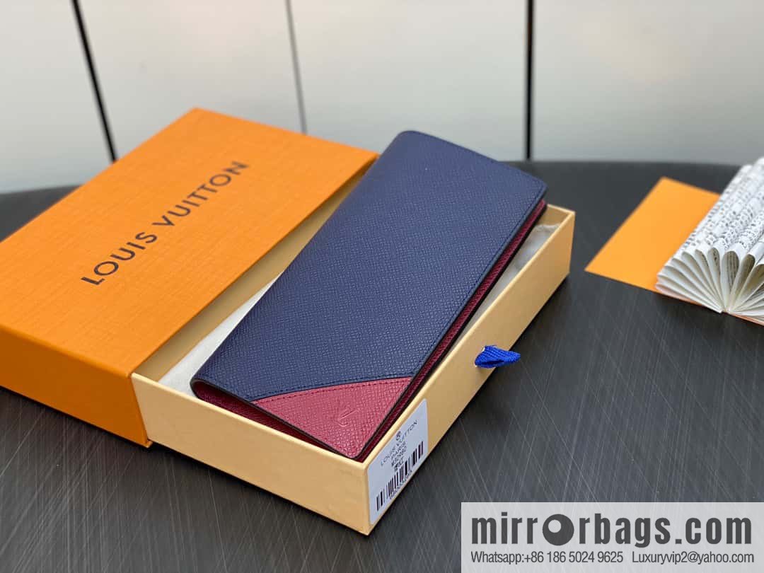 [Original order boutique] M30980 jujube red, full leather suit clip series BRAZZA wallet