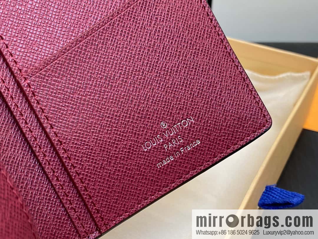 [Original order boutique] M30980 jujube red, full leather suit clip series BRAZZA wallet