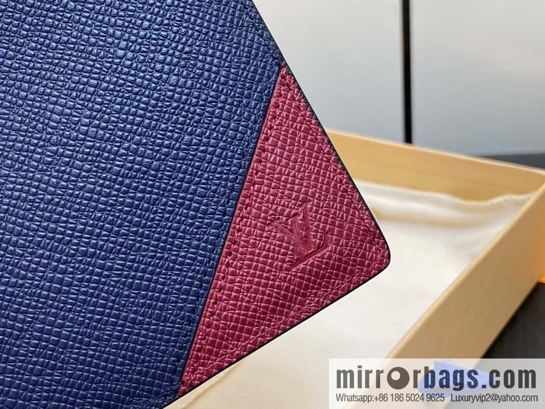 [Original order boutique] M30980 jujube red, full leather suit clip series BRAZZA wallet