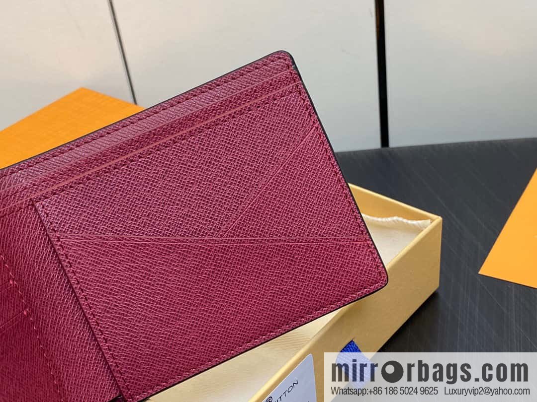 [Original order boutique] M30982 jujube red, full leather suit wallet series MULTIPLE wallet