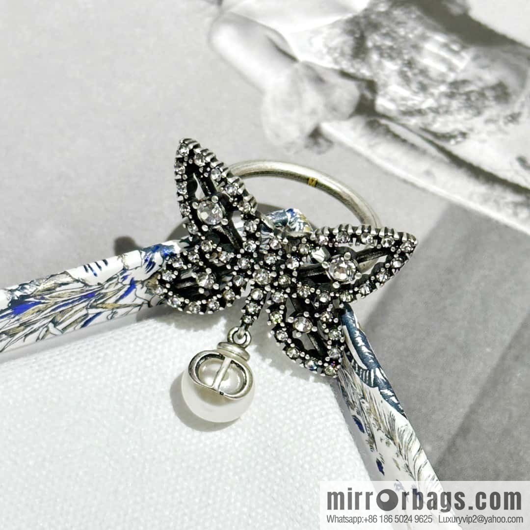 New DIOR DIOR MÉTAMORPHOSE butterfly pearl ring