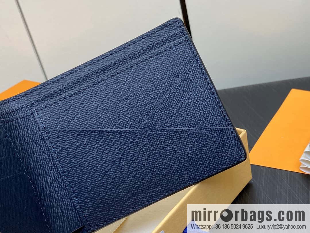 [Original order boutique] M30982 dark blue, full leather suit wallet series MULTIPLE wallet