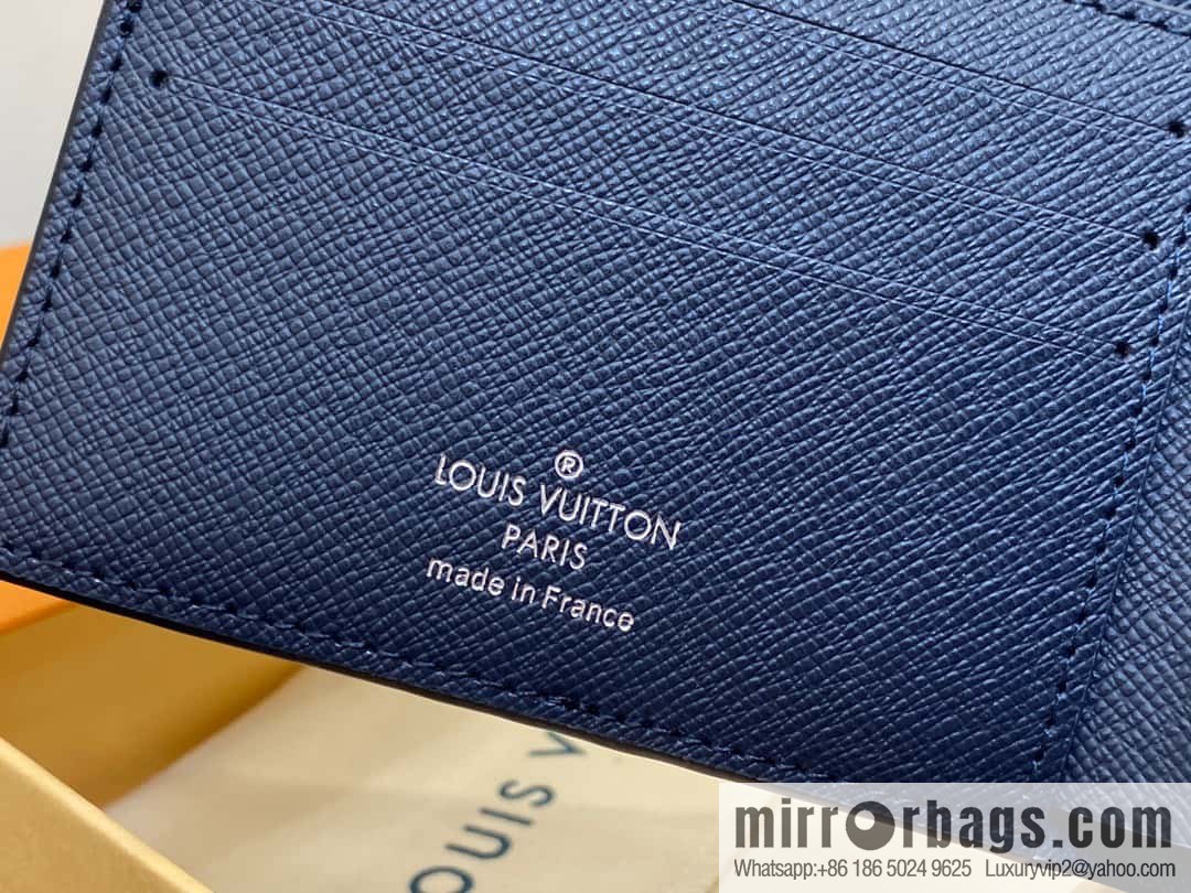[Original order boutique] M30982 dark blue, full leather suit wallet series MULTIPLE wallet