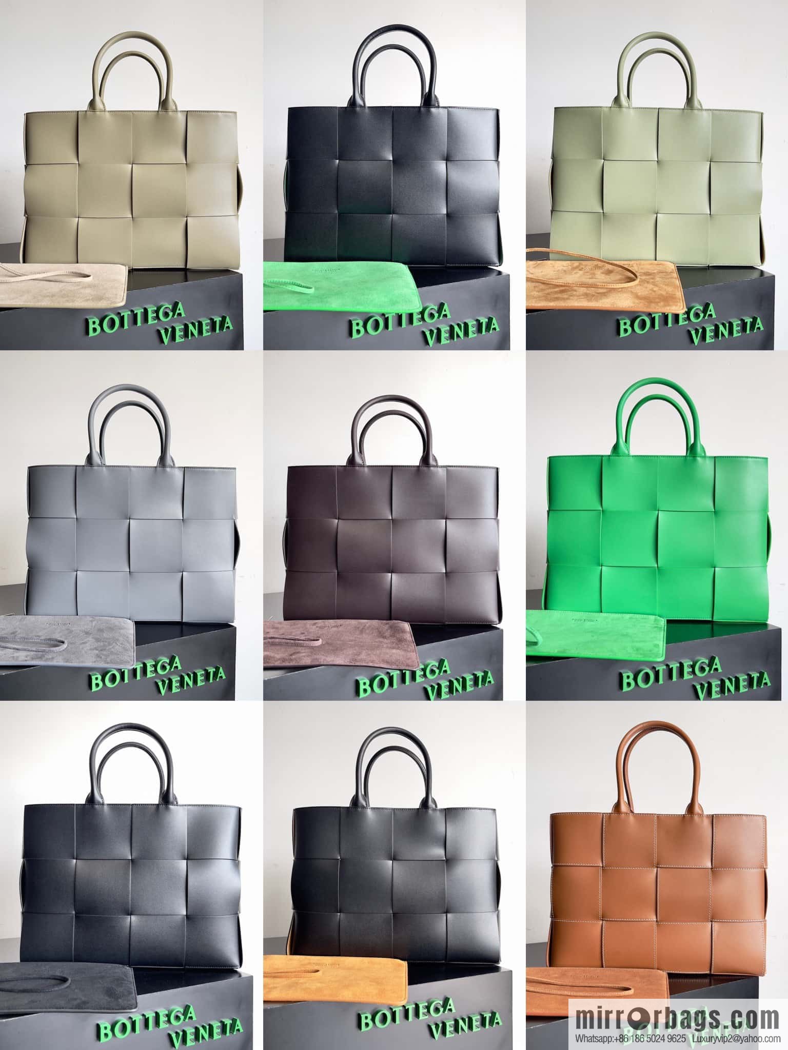 38Cm small four grid B home 2023 early spring new Arco Tote clutch bag model; 729244 Intreccio woven leather (fabric) tote handbag