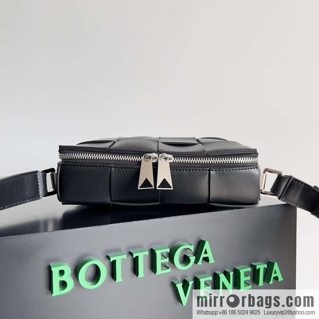 BV Men's Camera Bag BV Men's 2023 SS Pre Spring New Camera, Model Number: 730027 black