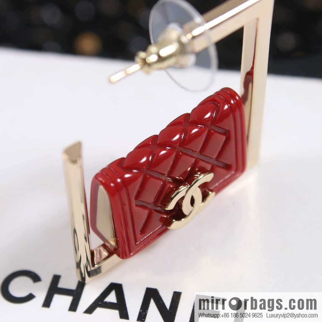 ☀️New ☑️ Chanel C1 double c diamond bag 👜 stud earrings ☀️