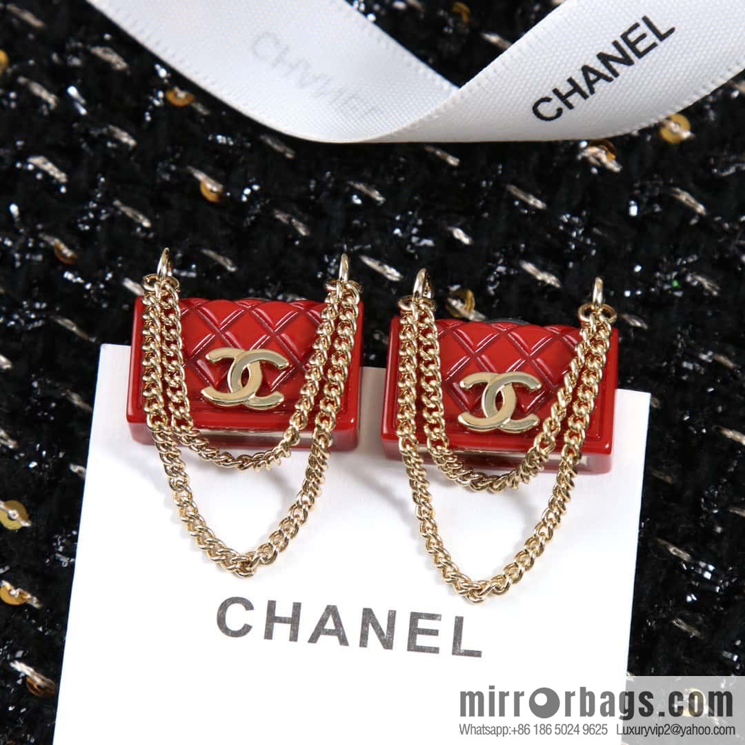 ☀️New ☑️ Chanel C1 double c tassel diamond bag 👜 stud earrings ☀️
