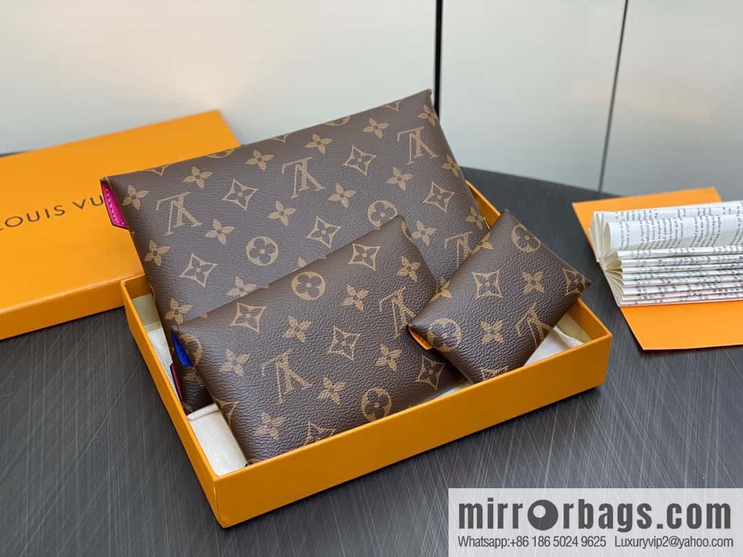 [Original order boutique] M82981 monogram three-piece series, the new Kirigami Poschet clutch bag