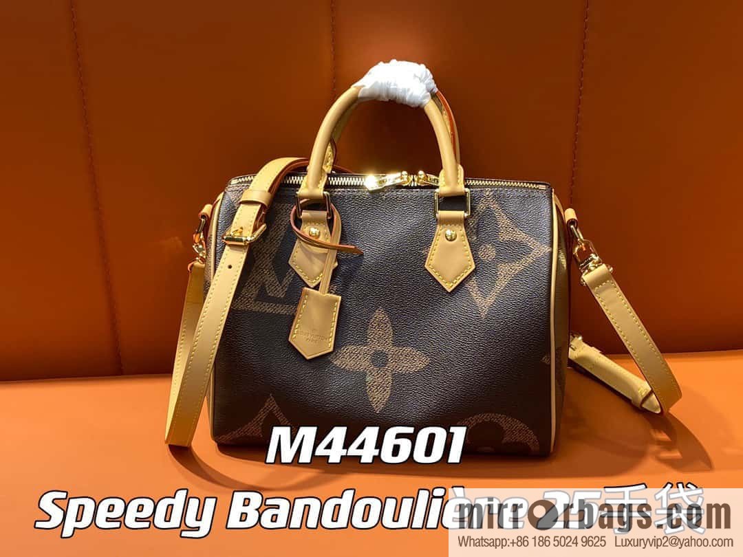 [Original order boutique] M44601 monogram yellow leather speedy pillow bag series SPEEDY BANDOULIZRE 25 handbag