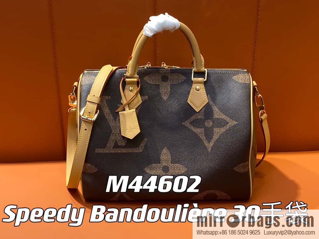 [Original single boutique] M46602 monogram yellow leather speedy pillow bag series speedy Bandoulière 30 handbag