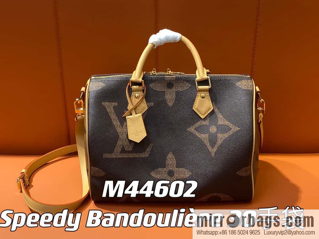 [Original single boutique] M46602 monogram yellow leather speedy pillow bag series speedy Bandoulière 30 handbag