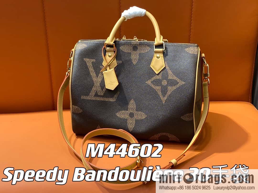 [Original single boutique] M46602 monogram yellow leather speedy pillow bag series speedy Bandoulière 30 handbag