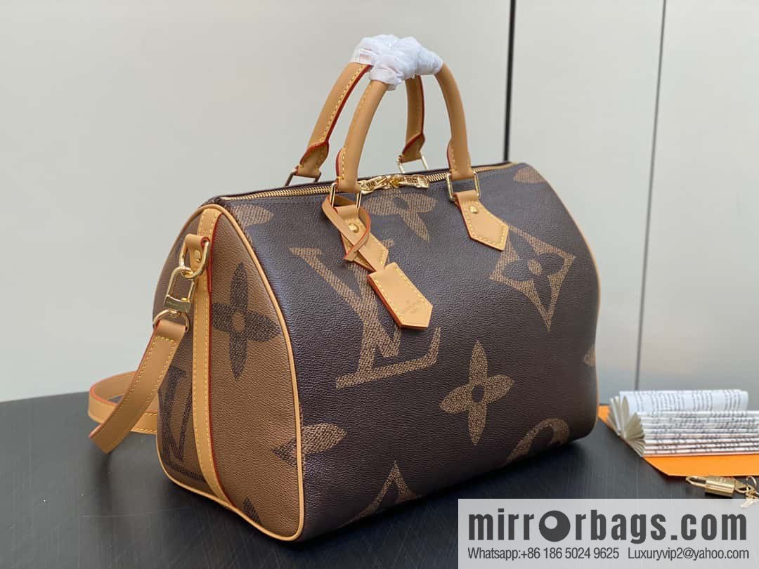 [Original single boutique] M46602 monogram yellow leather speedy pillow bag series speedy Bandoulière 30 handbag