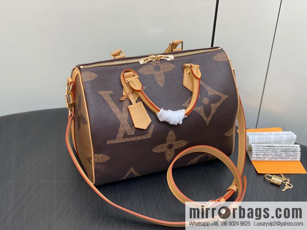 [Original single boutique] M46602 monogram yellow leather speedy pillow bag series speedy Bandoulière 30 handbag
