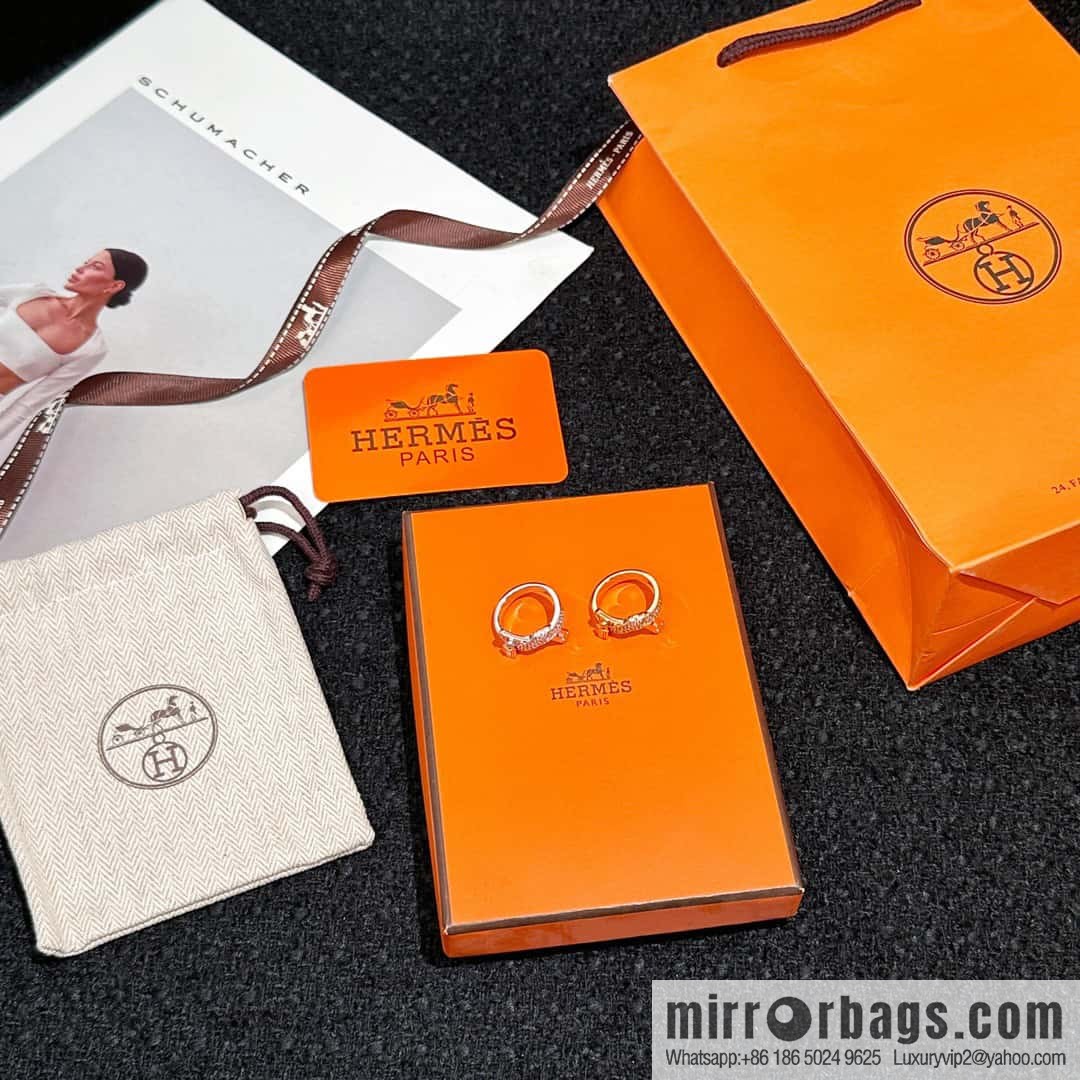 ❗️New ❗️ New ☑️ Hermès HERMES full diamond lock ring