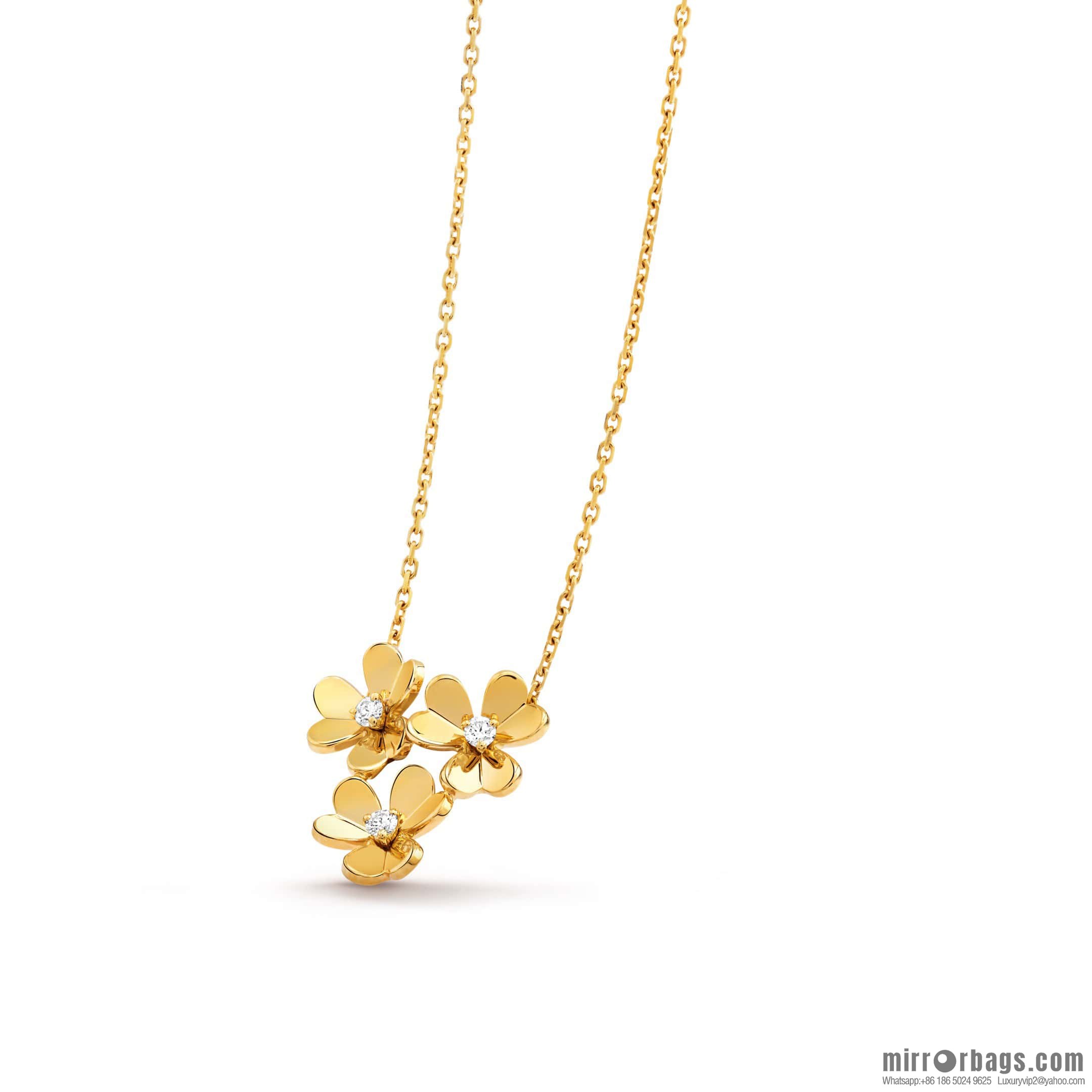 ❗️New ❗️ Original ☀️ Van Cleef & Arpels FRlVOLE Series Three Flowers Necklace ☀️