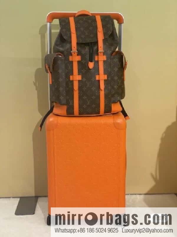 [Original order boutique] M46814 monogram orange backpack series CHRISTOPHER medium backpack