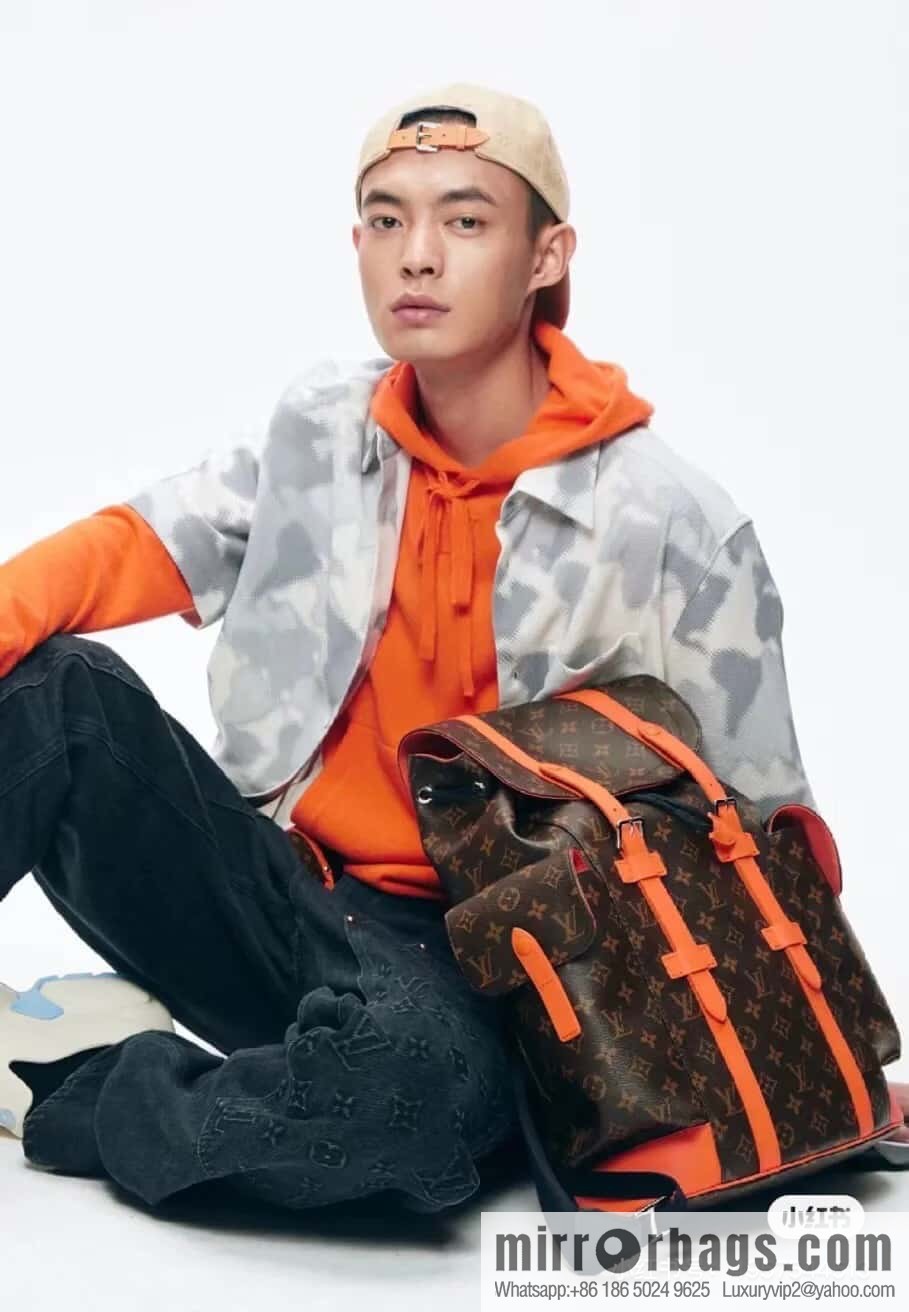 [Original order boutique] M46814 monogram orange backpack series CHRISTOPHER medium backpack