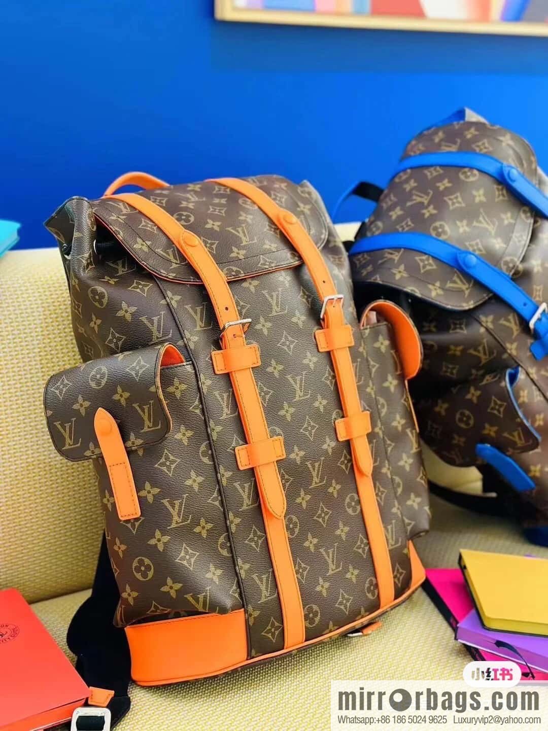 [Original order boutique] M46814 monogram orange backpack series CHRISTOPHER medium backpack
