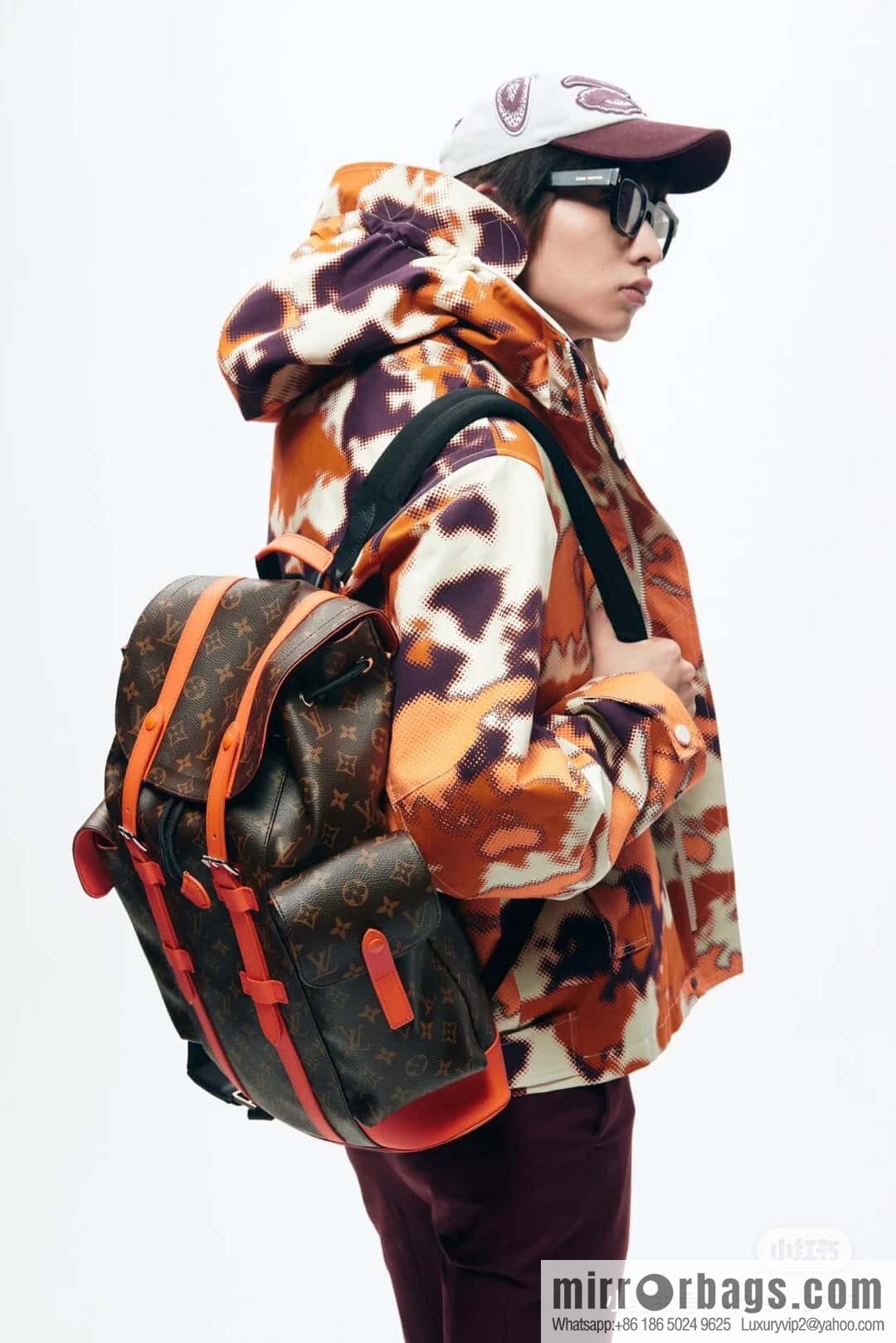 [Original order boutique] M46814 monogram orange backpack series CHRISTOPHER medium backpack
