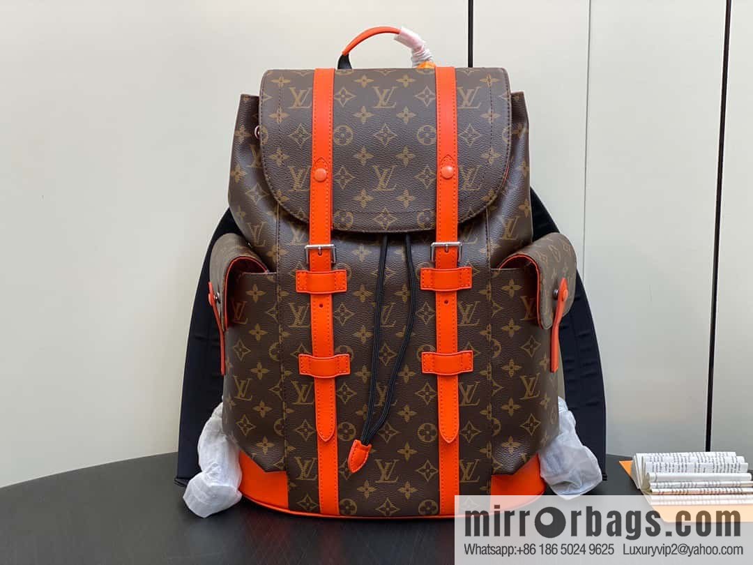 [Original order boutique] M46814 monogram orange backpack series CHRISTOPHER medium backpack