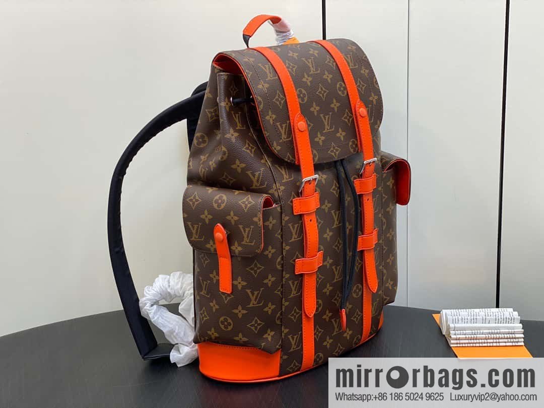 [Original order boutique] M46814 monogram orange backpack series CHRISTOPHER medium backpack