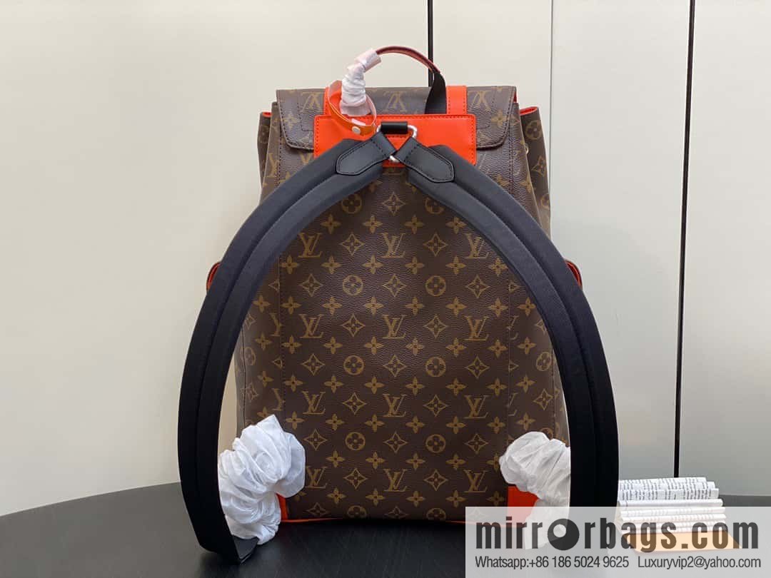 [Original order boutique] M46814 monogram orange backpack series CHRISTOPHER medium backpack