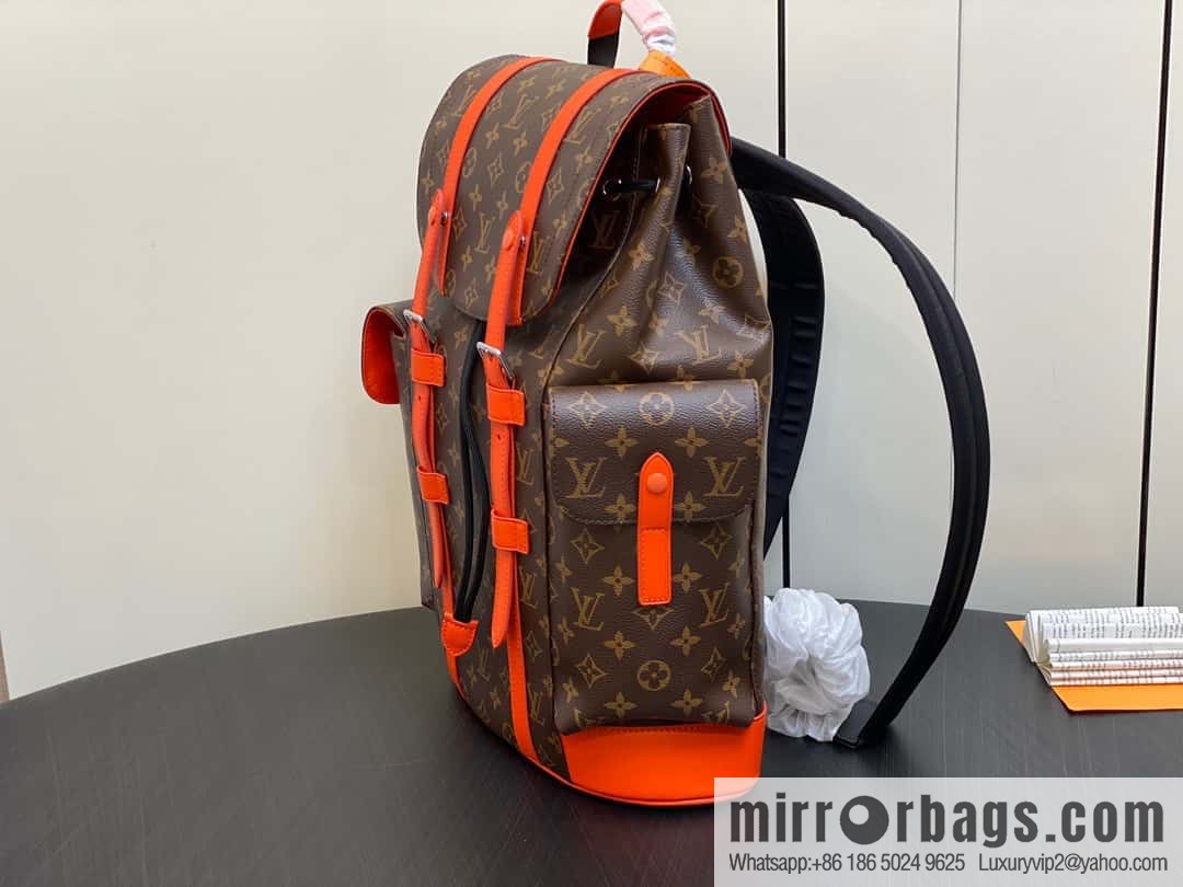 [Original order boutique] M46814 monogram orange backpack series CHRISTOPHER medium backpack