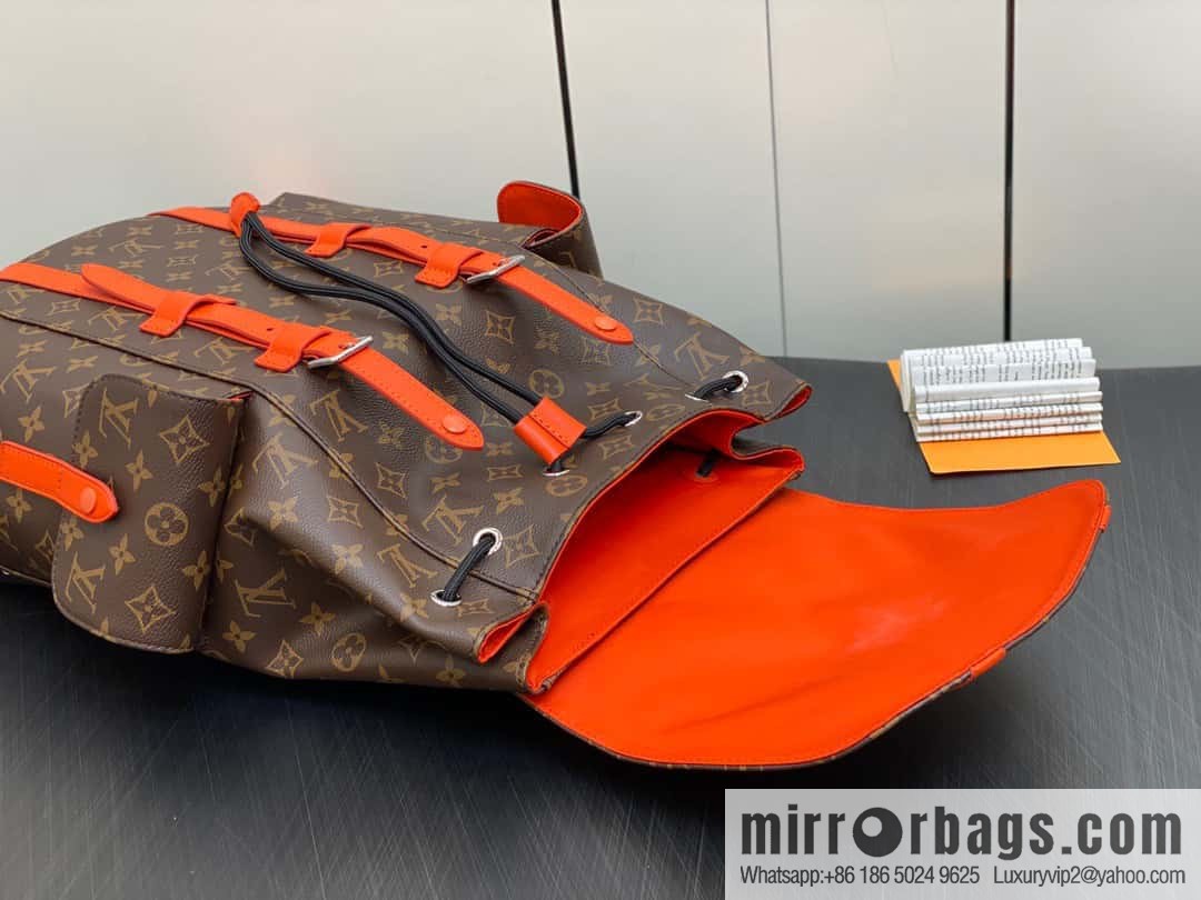 [Original order boutique] M46814 monogram orange backpack series CHRISTOPHER medium backpack