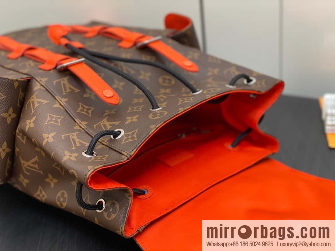 [Original order boutique] M46814 monogram orange backpack series CHRISTOPHER medium backpack