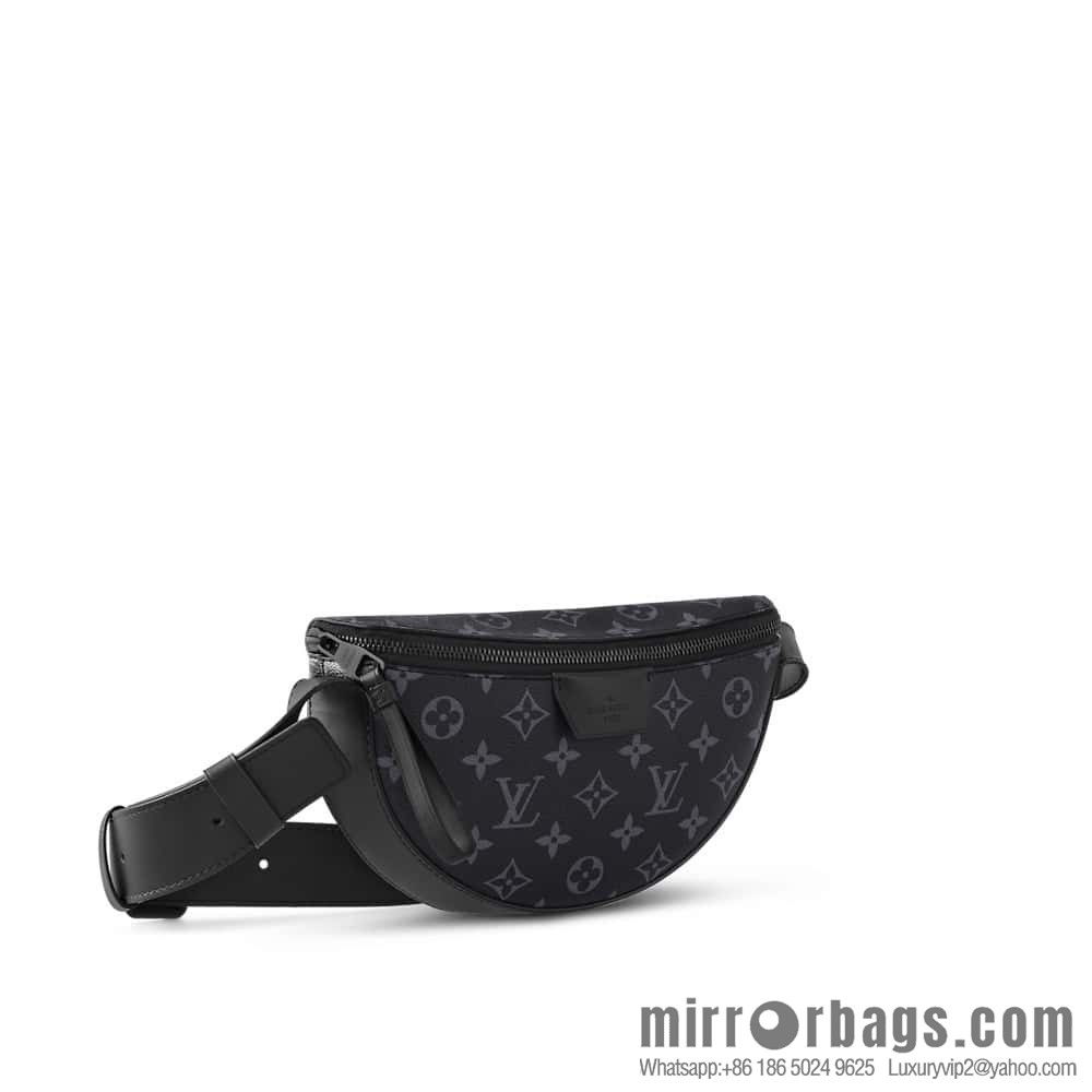 [Original order boutique] M23835 black flower, men's bag moon bag series, new LV MOON CROSSBODY handbag in autumn and winter