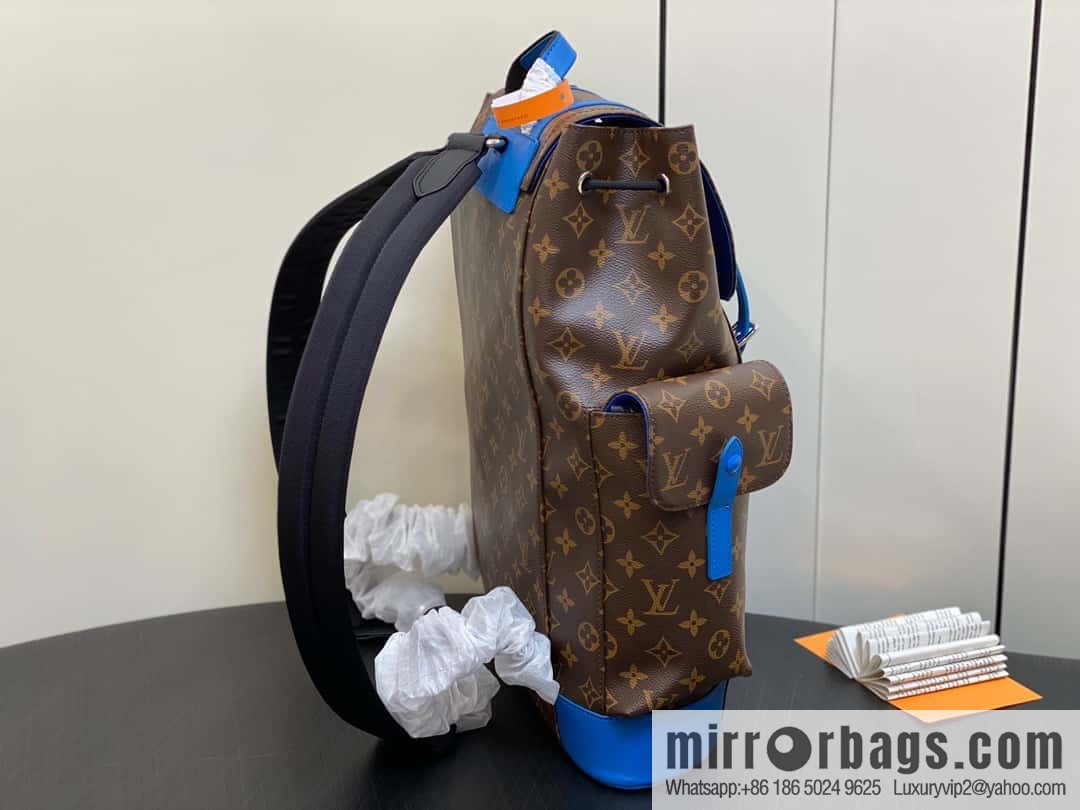 [Original single boutique] M46813 monogram blue backpack series CHRISTOPHER medium backpack