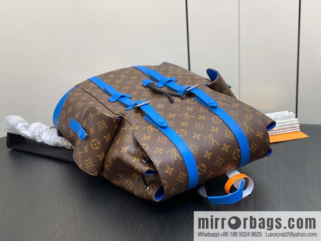 [Original single boutique] M46813 monogram blue backpack series CHRISTOPHER medium backpack