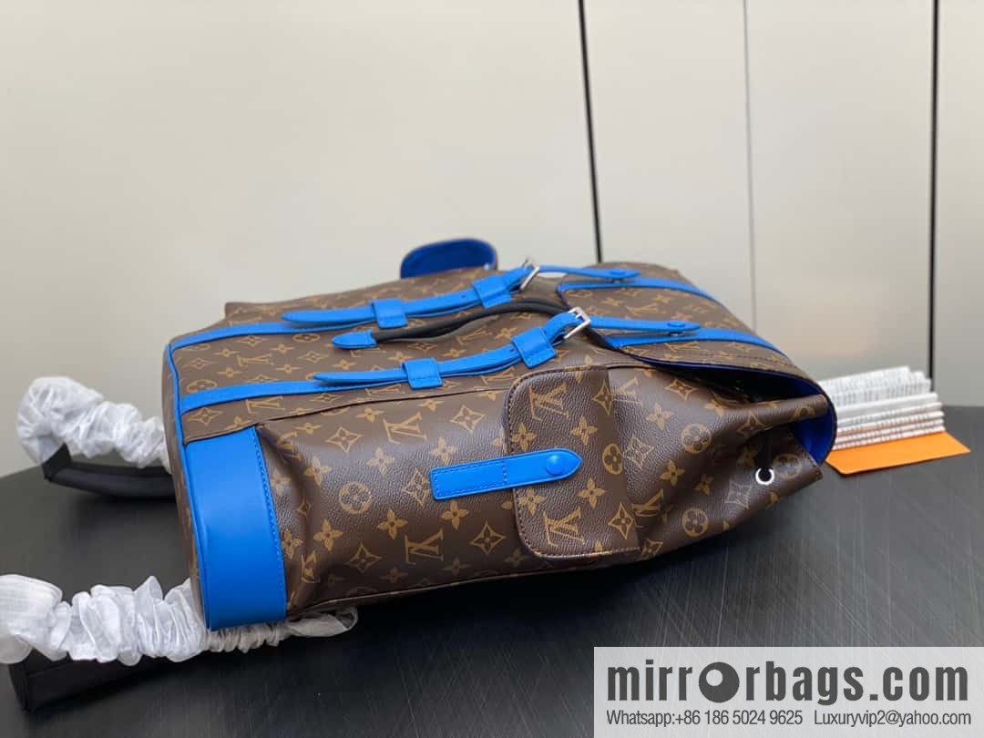 [Original single boutique] M46813 monogram blue backpack series CHRISTOPHER medium backpack