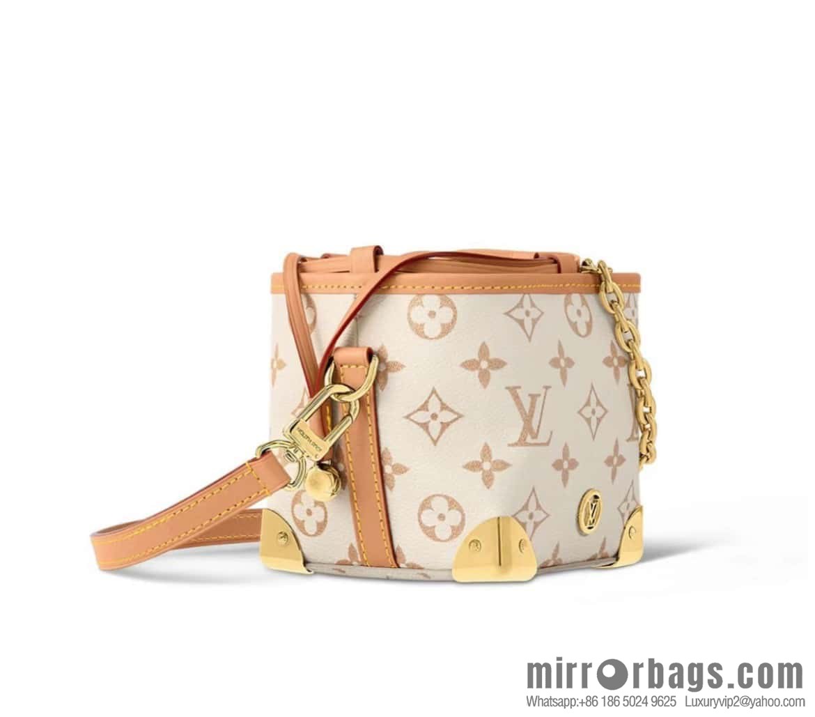 [Original order boutique] M83227 white flower mini tote bag siu mai bag Noe Purse Nano handbag M82885 83227 white flower