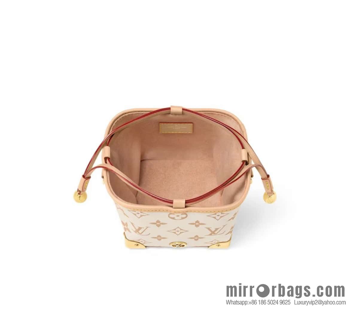 [Original order boutique] M83227 white flower mini tote bag siu mai bag Noe Purse Nano handbag M82885 83227 white flower