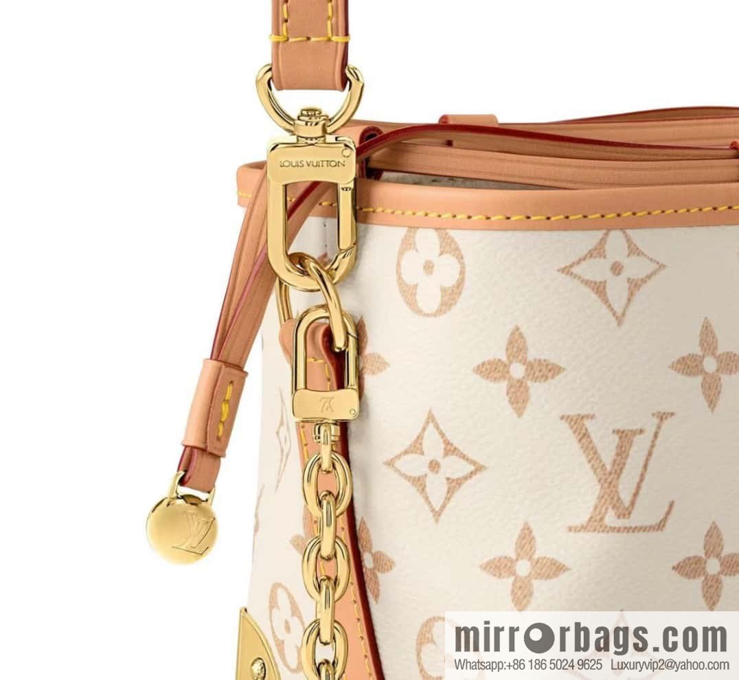 [Original order boutique] M83227 white flower mini tote bag siu mai bag Noe Purse Nano handbag M82885 83227 white flower