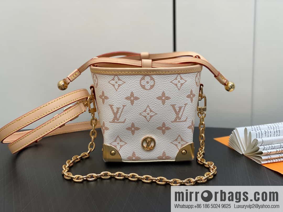 [Original order boutique] M83227 white flower mini tote bag siu mai bag Noe Purse Nano handbag M82885 83227 white flower