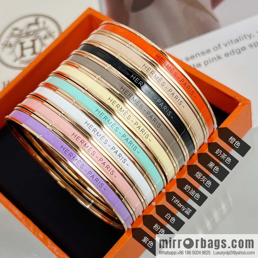 ❤️New Hermès round bracelet (9 colors) HERMES UNI BANGLE round ring bracelet bracelet